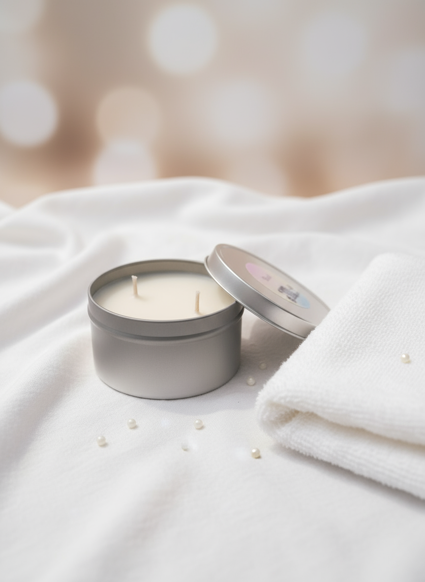 Baby Powder Tin Candle
