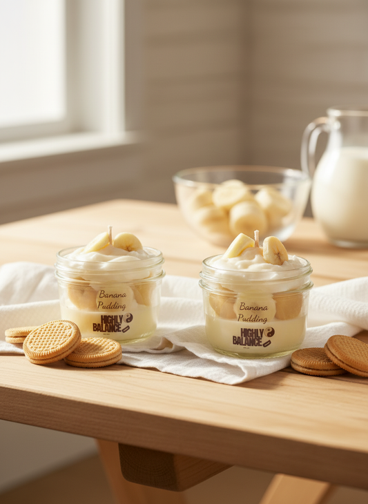 Banana Pudding Parfait Candle