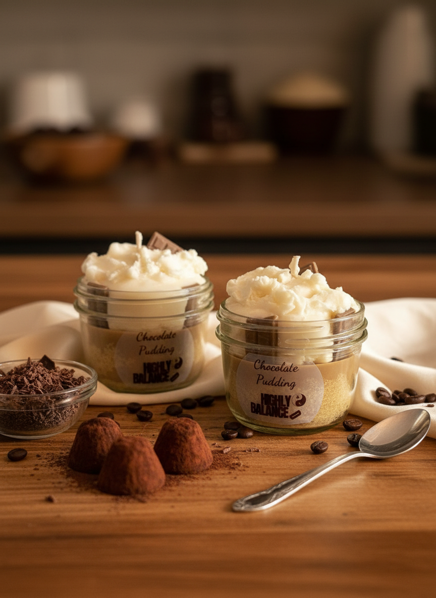 Chocolate Pudding Parfait Candle