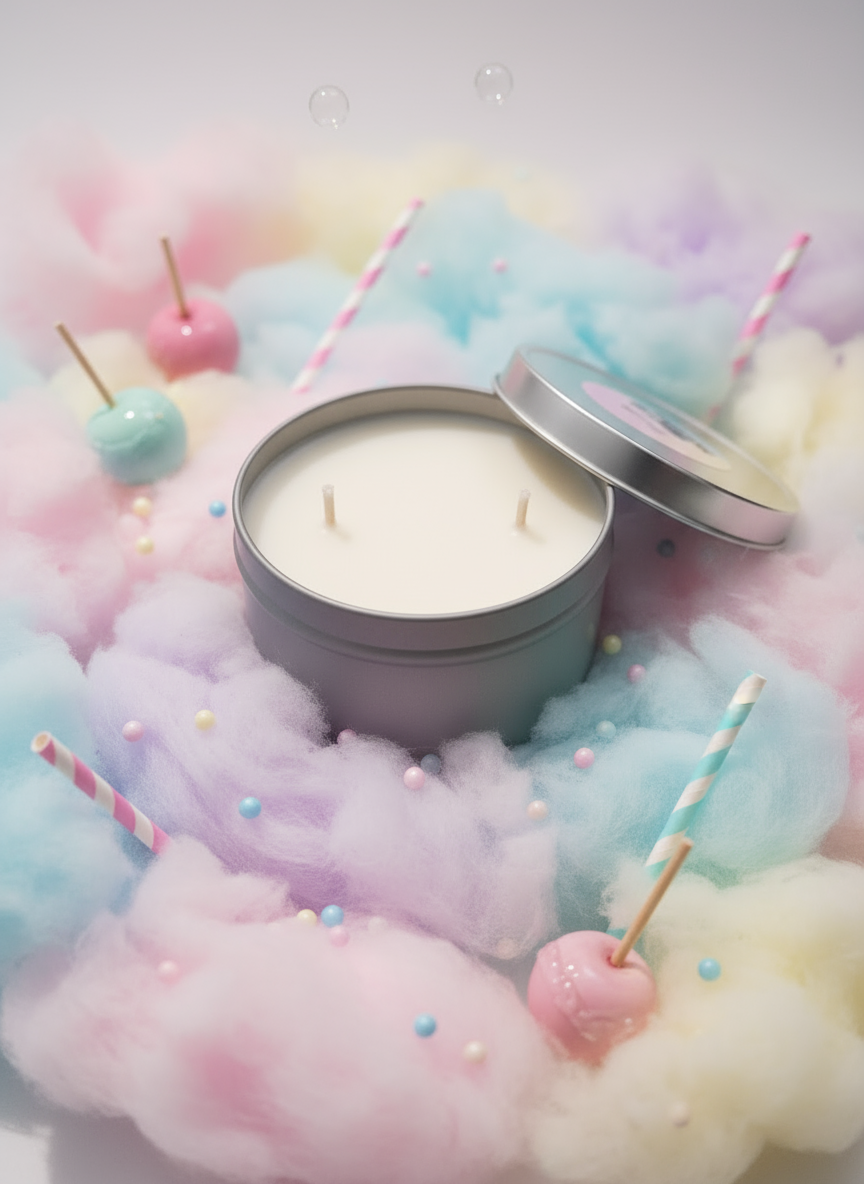 Cotton Candy Dreams Tin Candle