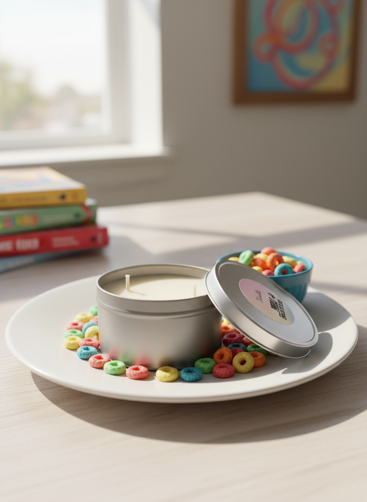 Fruit Loops Tin Candle