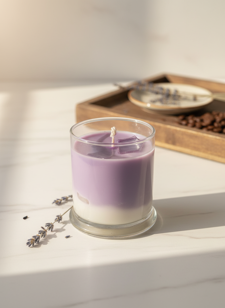 Lavender Latte Candle