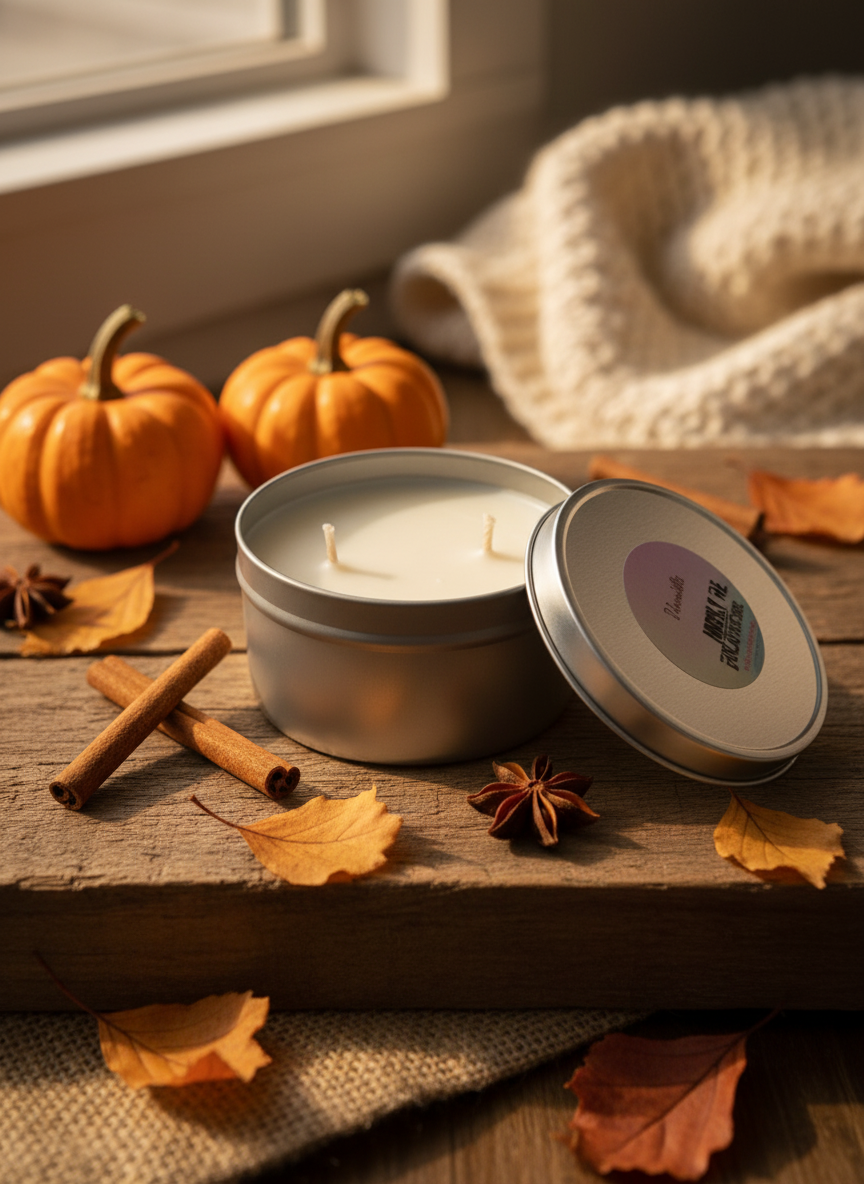 Pumpkin Pie Tin Candle